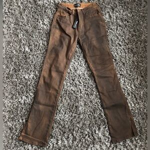 Fashion nova brown black washed stretch denim pants